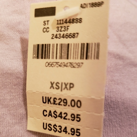 VS PINK Lavender Bling-Sleeve Campus Tee - Picture 5 of 5